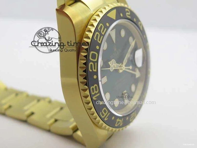GMT-Master Bezel On Bracelet YG II Bp-Maker Green Ceramic YG A3186 116718LN Dial 1002